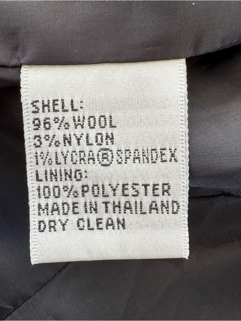 Talbots Tailored Button Front Jacket in a Stretch Wool Blend, Lined - Picture 14 of 14